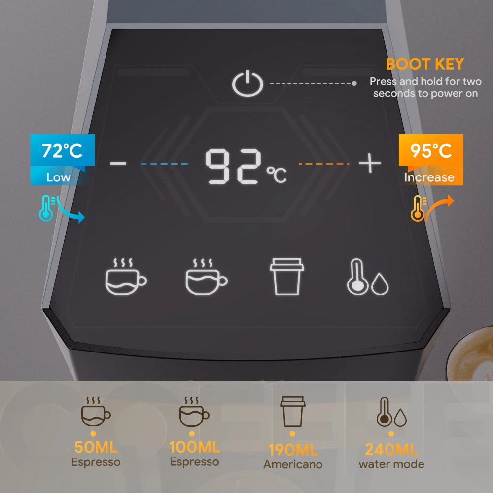 Belr-Housewares 4-In-1 Capsule Coffee Machine For Dolce Gusto Nes K-Cup