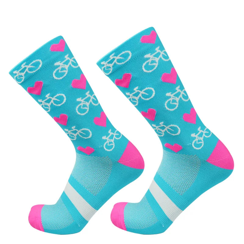 NONECN Compression Cycling Socks Unisex For Road Bike And Running