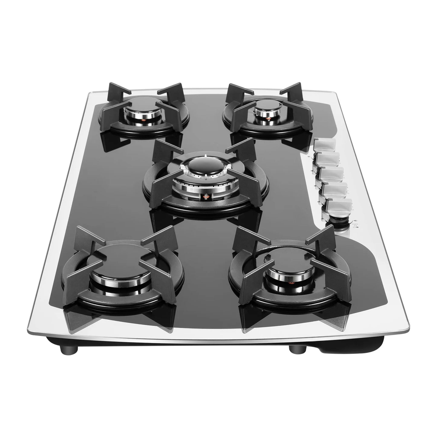 5 Burner Gas Stove Built-In Cooktop LPG NG Compatible