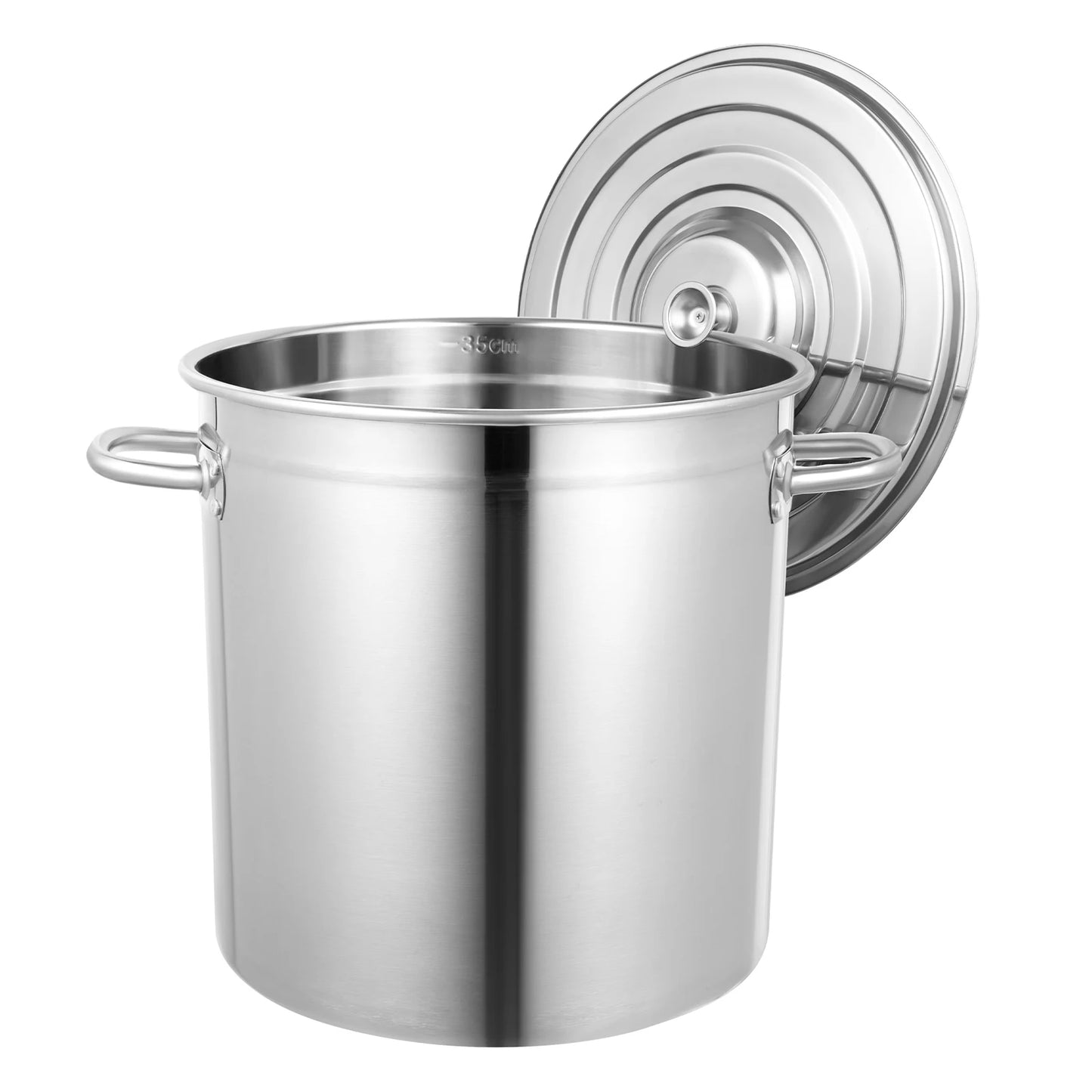 Stainless Steel Stock Pot With Lid And Handles
