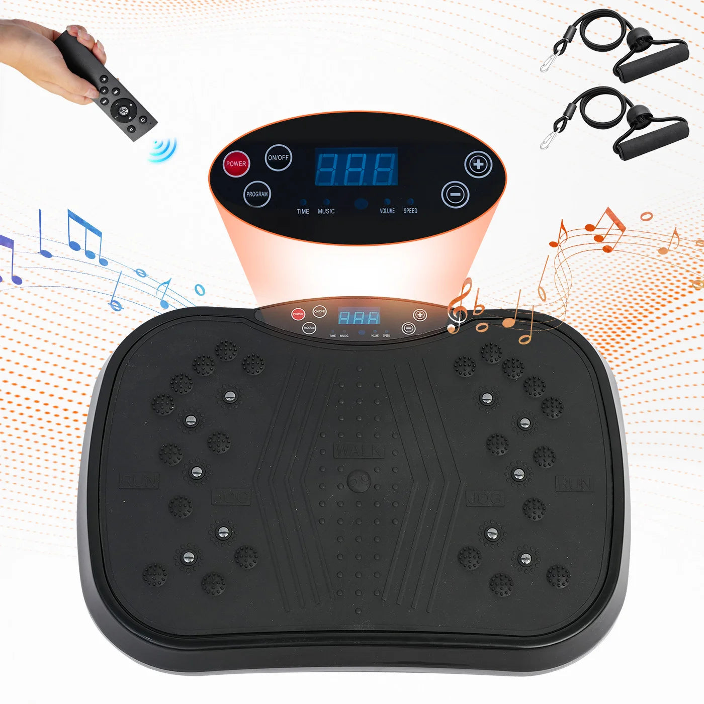 Vibration Plate Exercise Machine With Bluetooth Remote Control