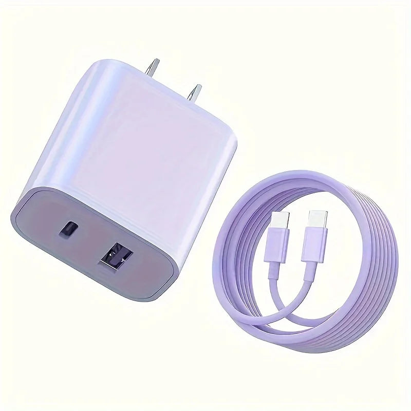 SANPRIO 20W USB C Dual Port Fast Charger Universal Adapter
