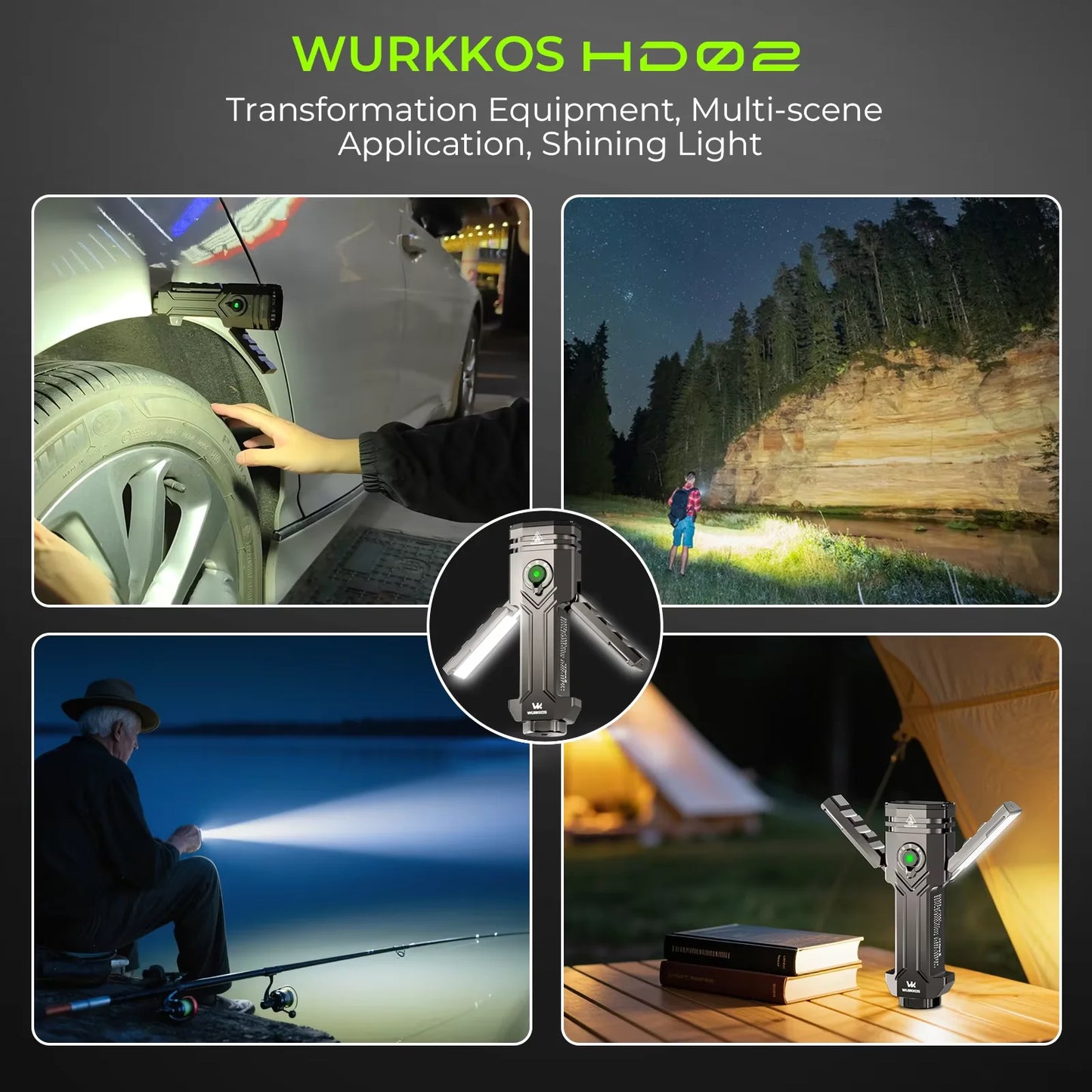 Wurkkos HD02 LED Camping Lamp With Rechargeable Battery