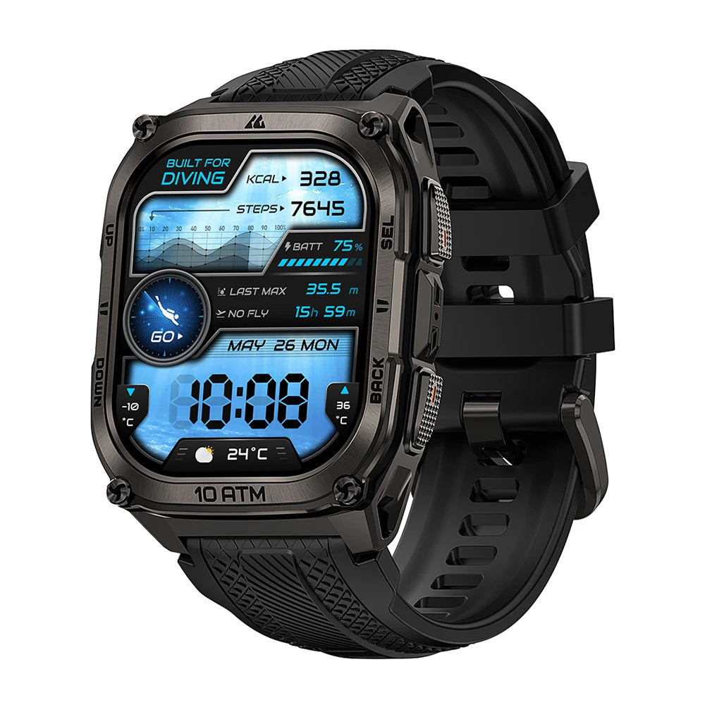 KOSPET Tank M4 Smartwatch With GPS 10ATM Waterproof
