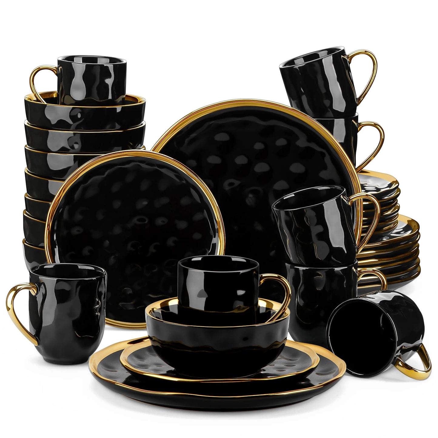 MALACASA 16/32-Piece Porcelain Dinnerware Set Tableware