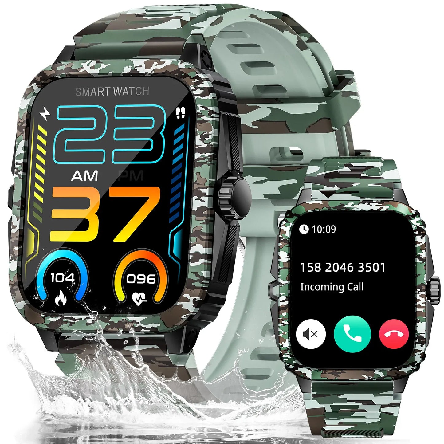 LaNikar Smart Watch 3ATM Waterproof Men Fitness Tracker