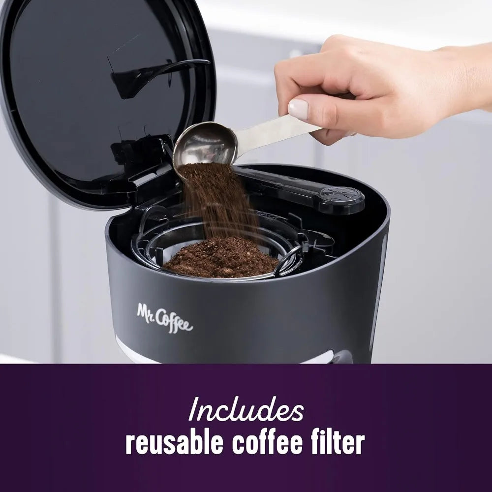 Five Cup Programmable Coffee Maker With Auto Pause And Compact