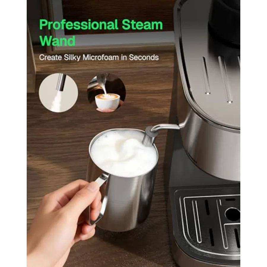 Espresso Machine 3.5 Bar Cappuccino Latte Maker Milk Frother