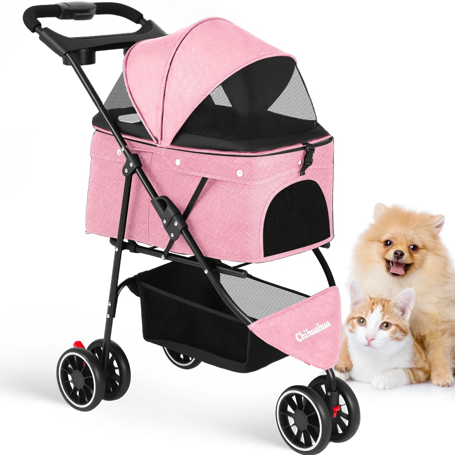 Chihuahua Pet Stroller For Small To Medium Dogs And Cats