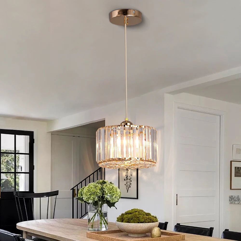 GreeLustr Modern Pendant Light Crystal Chandelier For Living Room