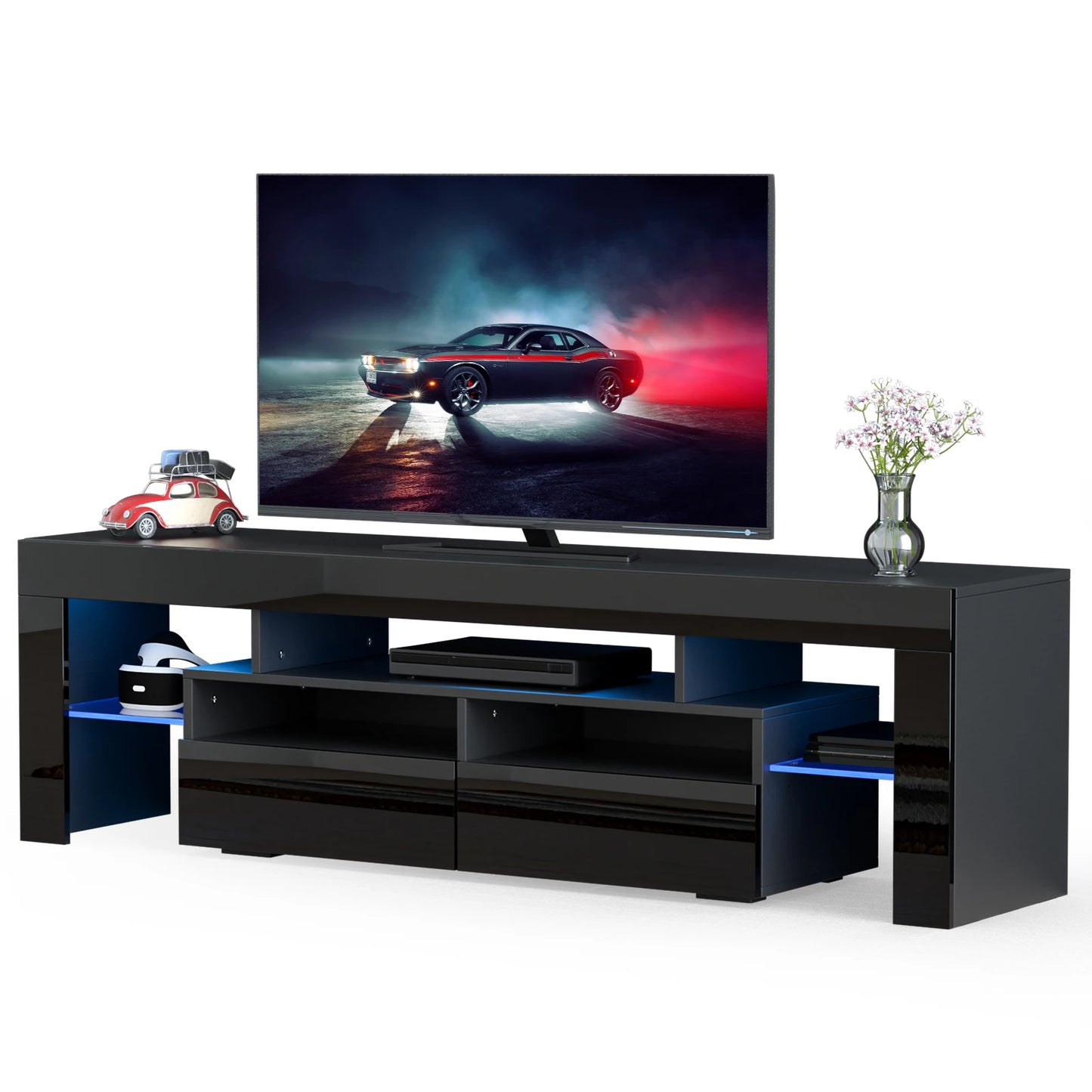 QiaoShiRen Modern TV Stand With Storage Drawers For Living Room