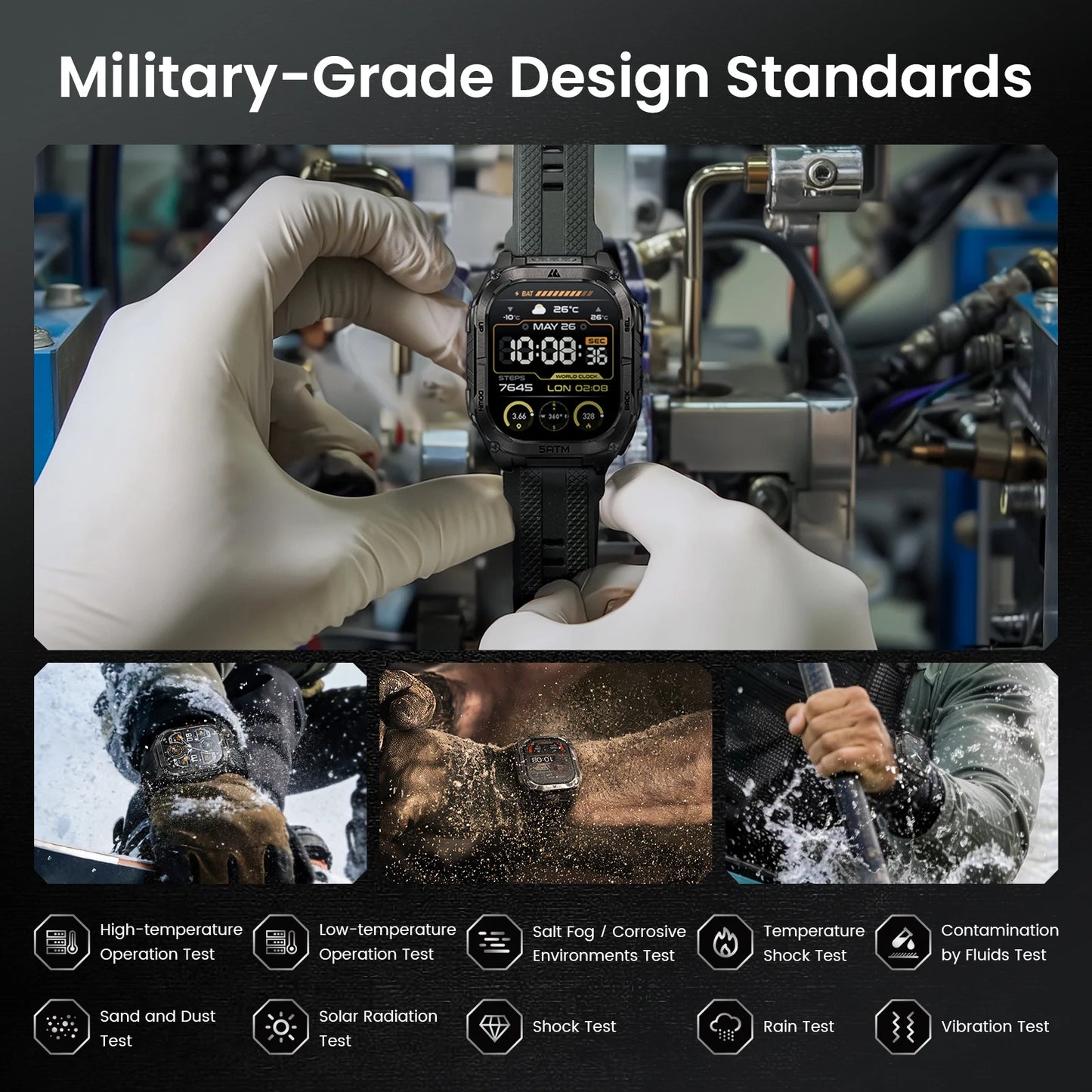 Kospet Tank M4C GPS Smartwatch With Health Tracking