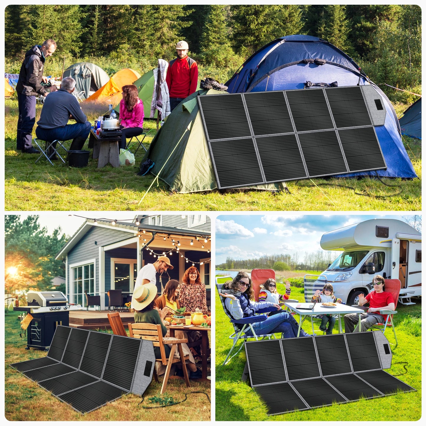 CTOLITY 400W Foldable Solar Panel Kit 23 Percent Efficiency