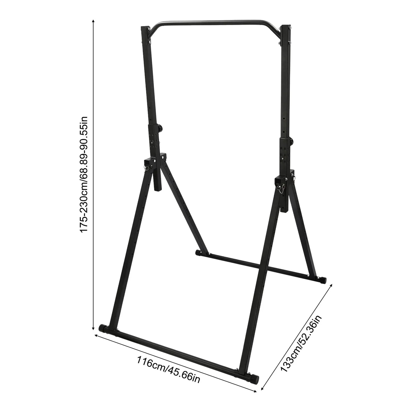 Triangular Pull Up Station Adjustable Height Strength Bar For Gym