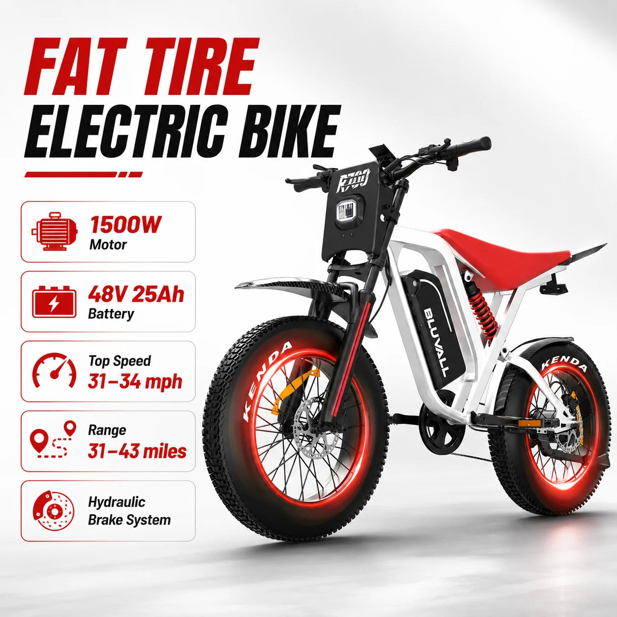 DEEPOWER R700 2500W Electric Dirt Bike 60V Lithium Battery