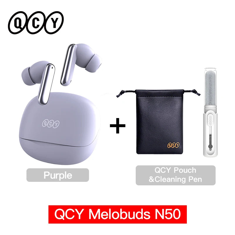 QCY Melobuds N50 ANC Wireless Earphones With Multipoint Bluetooth 5.4
