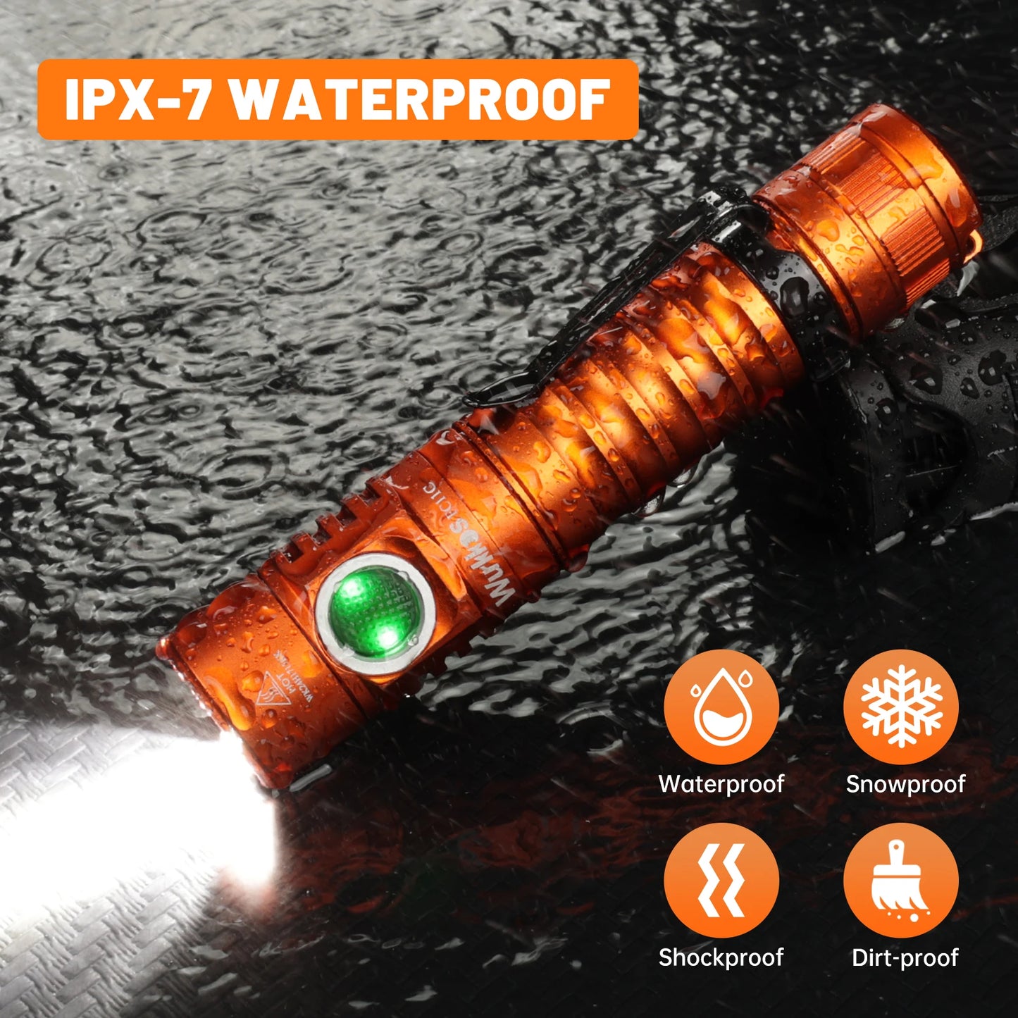 Wurkkos FC11C Flashlight USBC Charging 1200 Lumens Mountaineering Edition