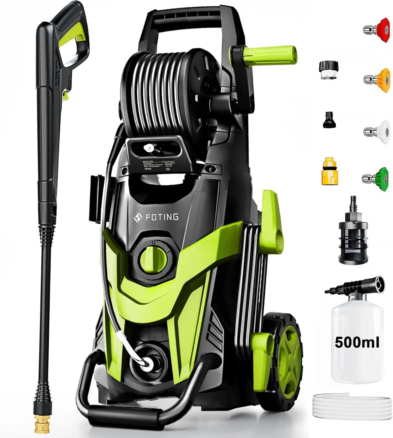 FF FOTING 4800 PSI Pressure Washer With Foam Cannon Nozzles
