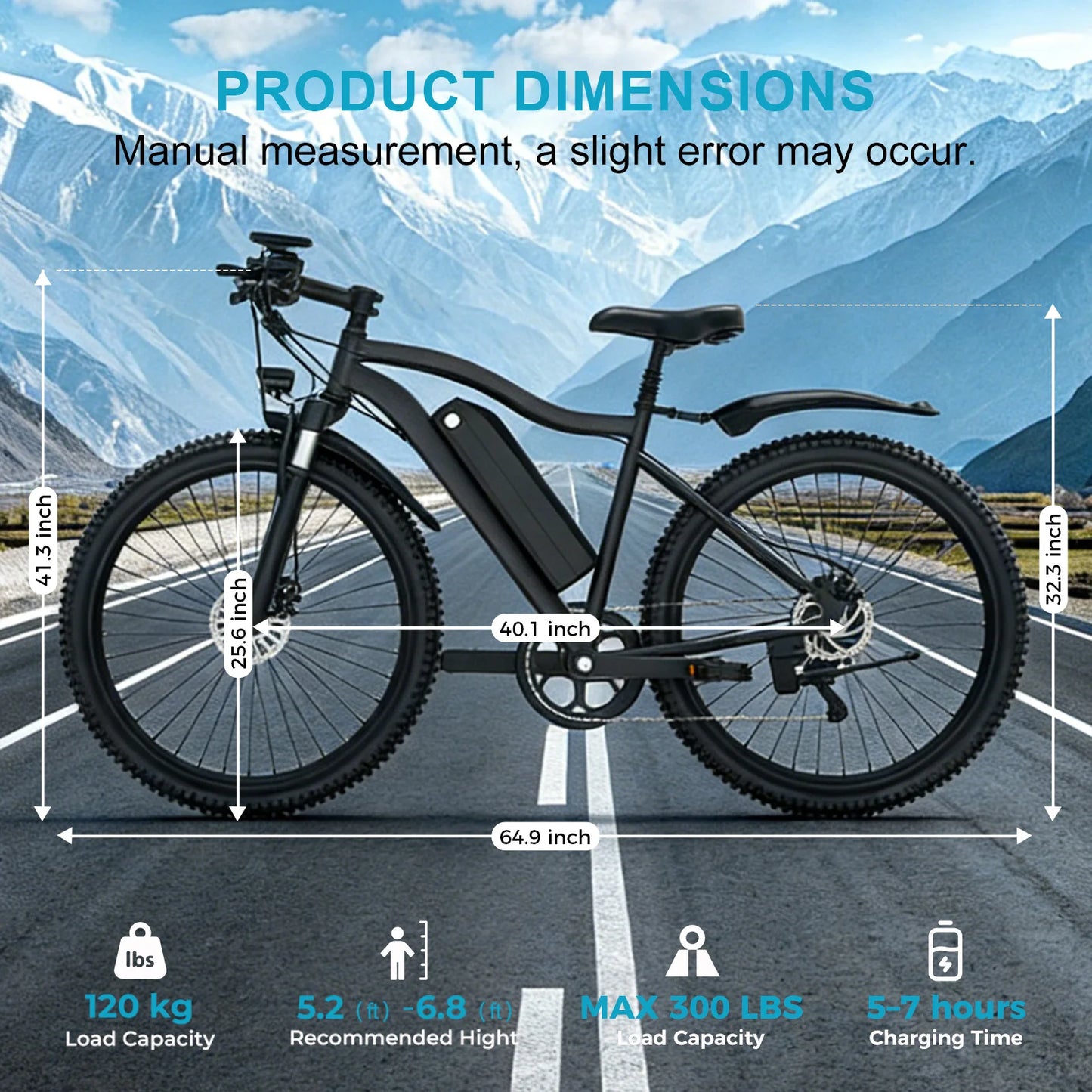 Toofly Electric Mountain Bike 500W With Removable 48V Battery