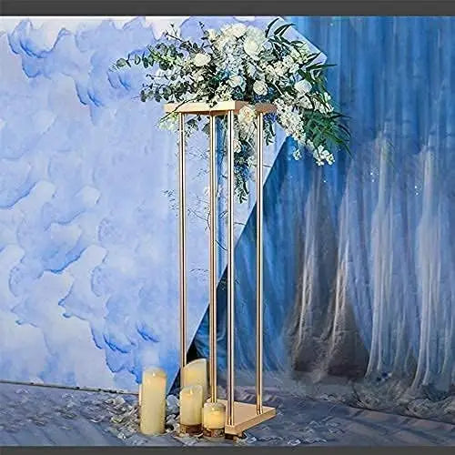Metal Wedding Centerpiece Flower Stand Set for Tables 12 Pieces