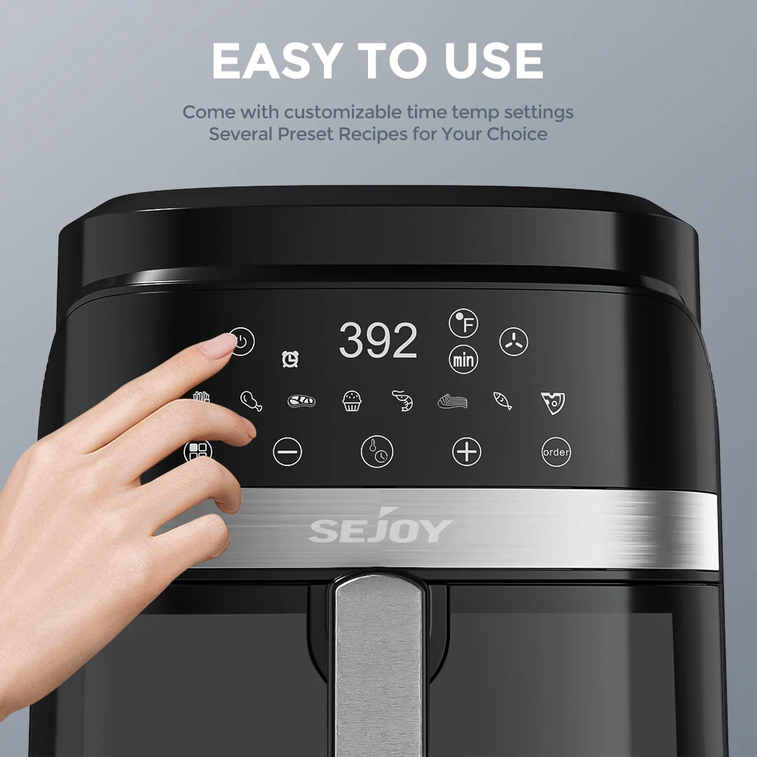Sejoy Air Fryer 8 In 1 Electric Oven Oilless Cooker For Roast Bake