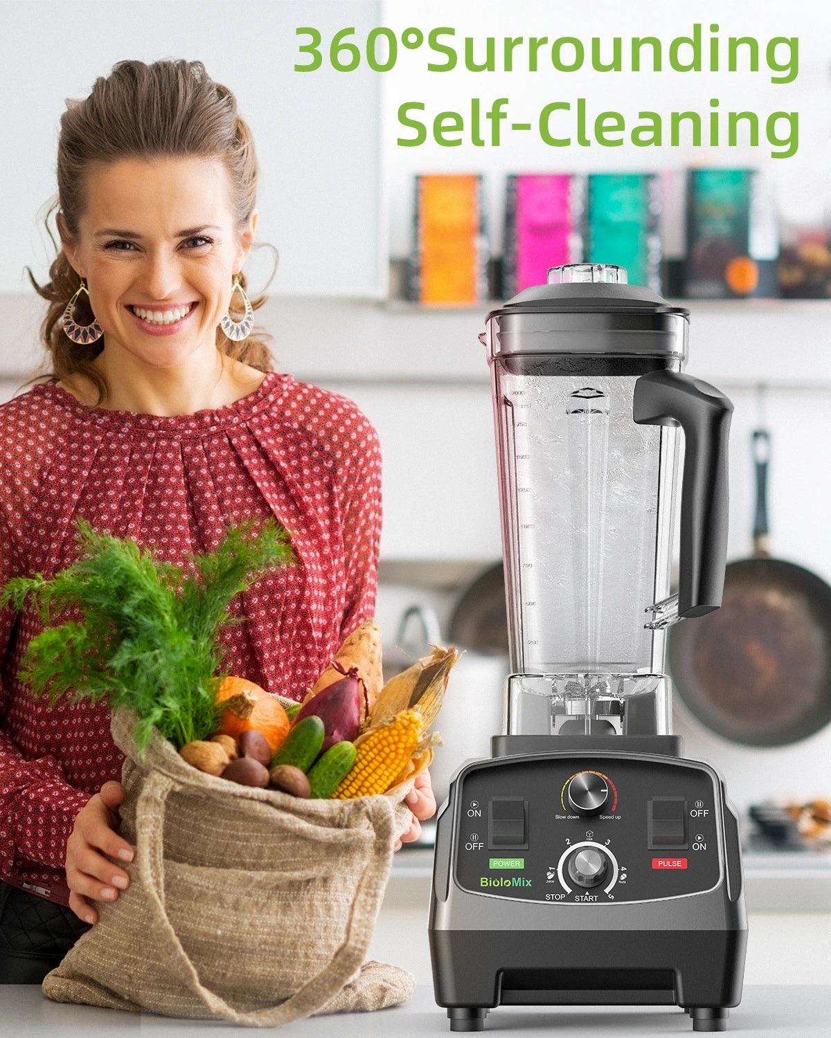 Biolomix 3HP 2200W Heavy Duty Blender Mixer Juicer