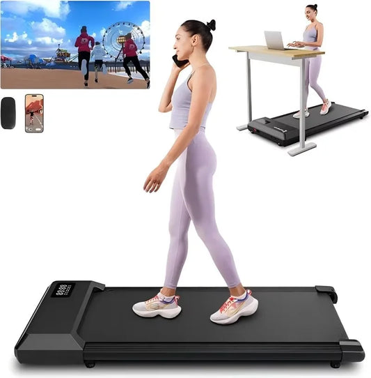 Superun 2-In-1 Home Walking Treadmill With App Control