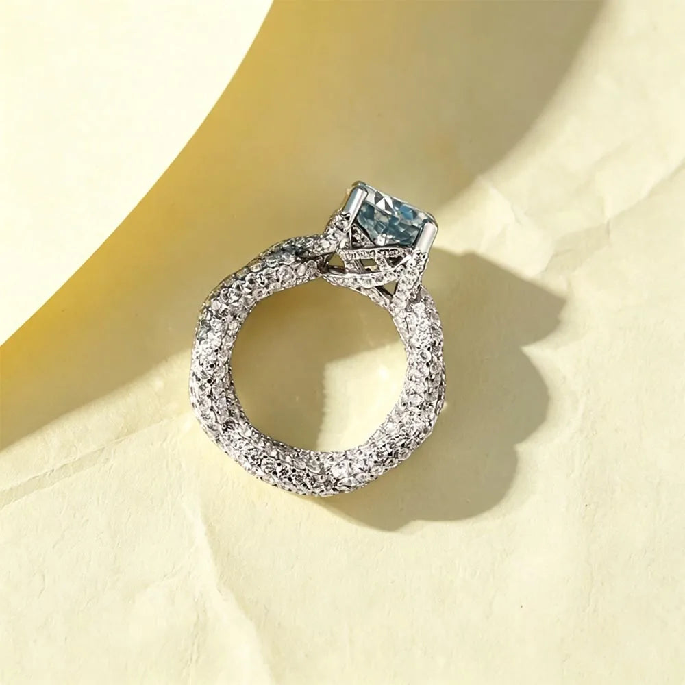 LYEE CYEE 925 Sterling Silver Moissanite Wedding Ring