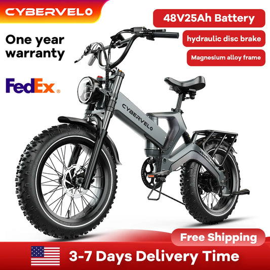 CYBERVELO EK6 Folding Electric Bike With 48V 25Ah Battery