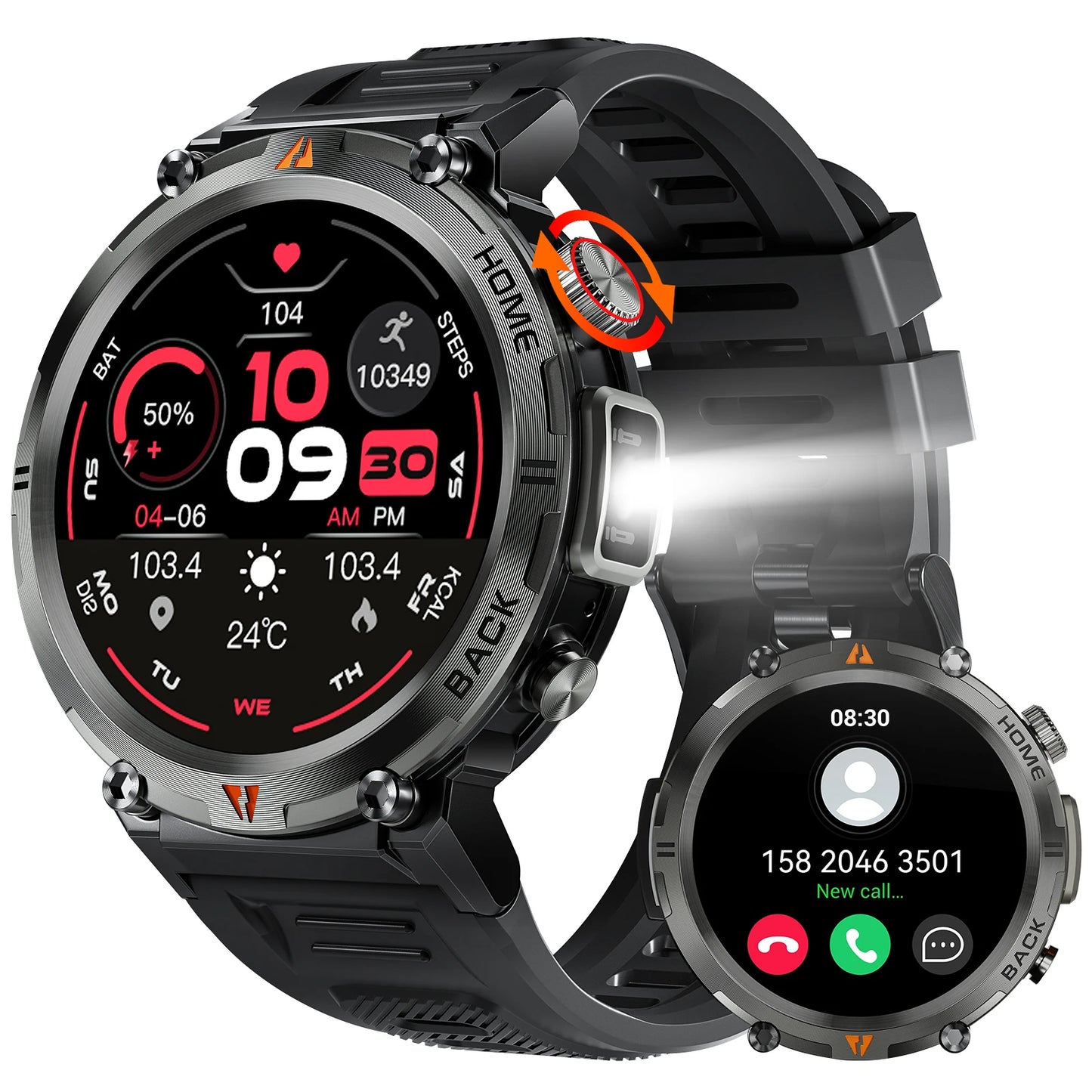LaNikar KE3 Smart Watch Bluetooth Call for iOS and Android