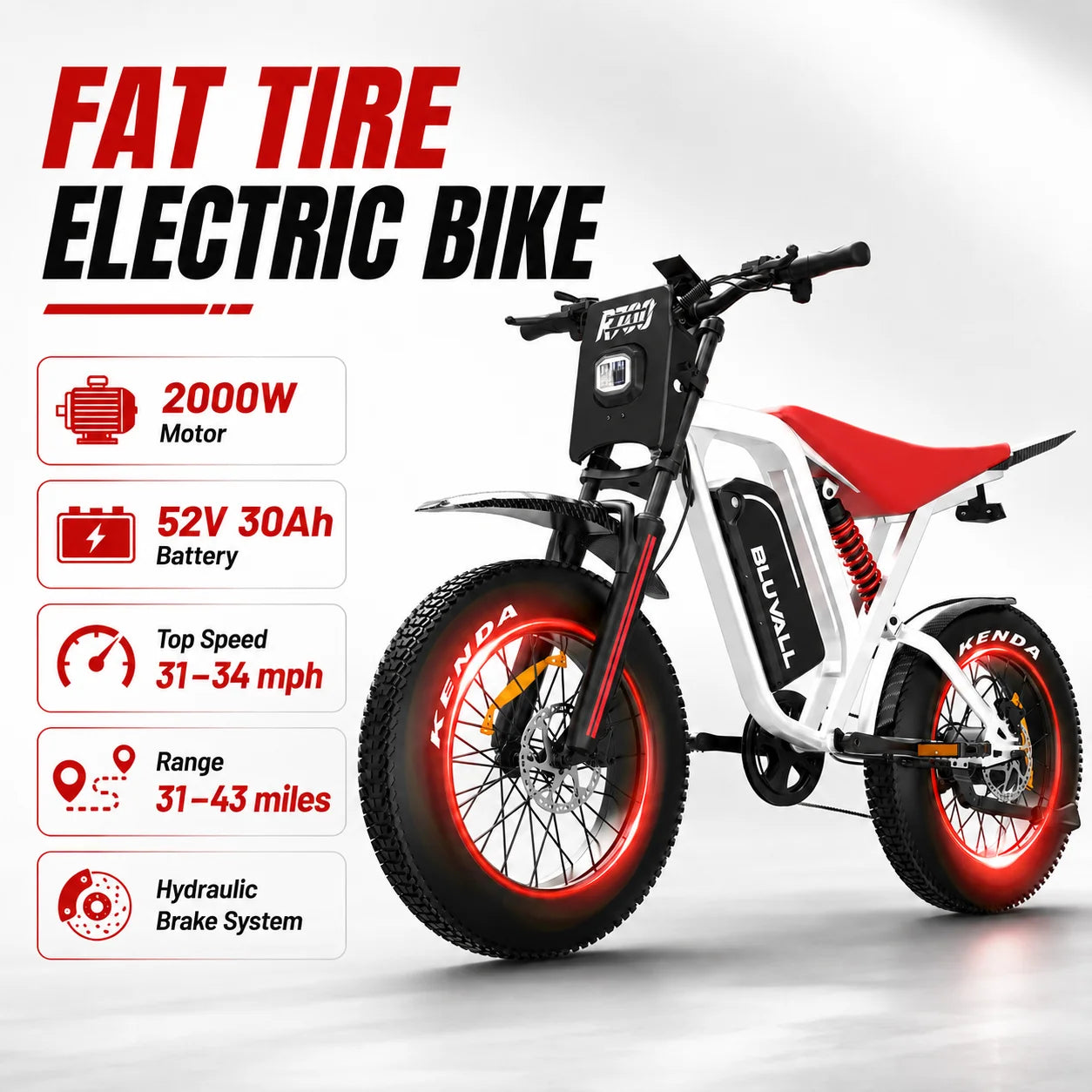DEEPOWER R700 2500W Electric Dirt Bike 60V Lithium Battery
