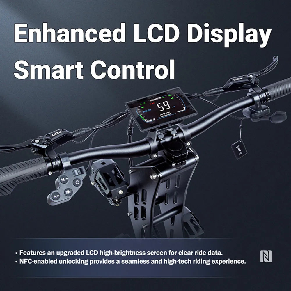 TOURSOR Electric Scooter Dual Motor 8000W 60V NFC Unlock