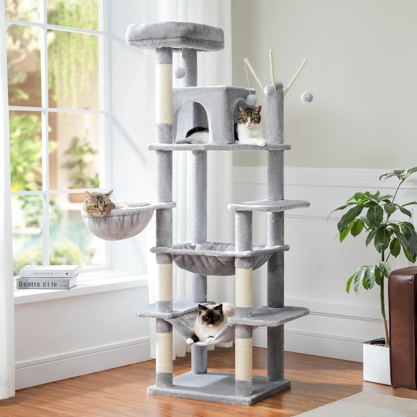 PAWZ Road Cat Tree Tower For Indoor Cats Multi Level