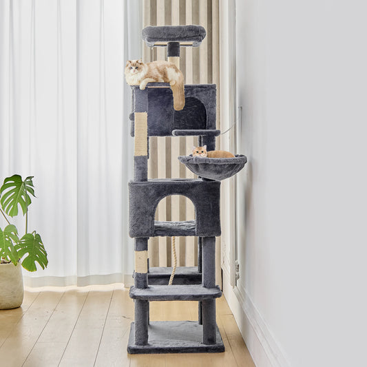 JHK Multi-Level Cat Tree Tower With Condo And Scratching Posts