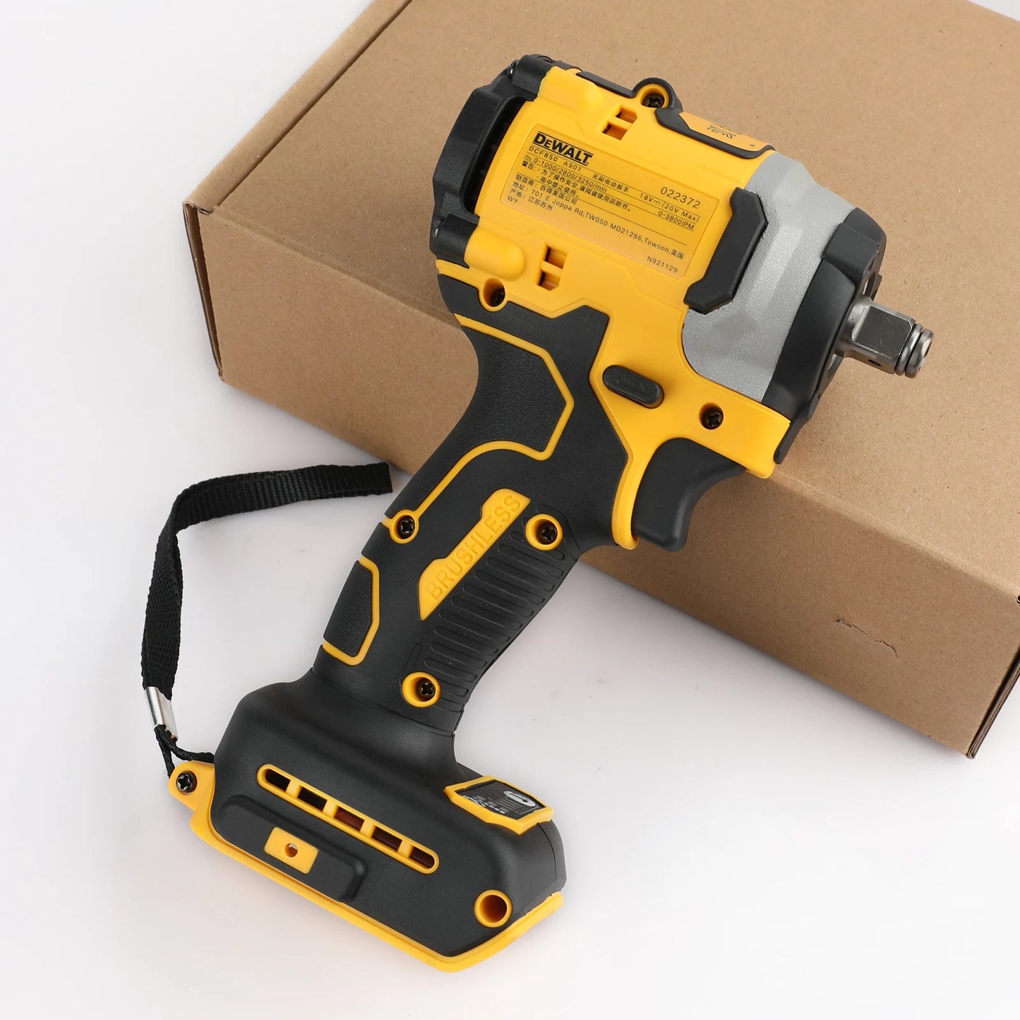 DeWalt DCF850 20V Brushless Impact Driver Quarter Inch Hex 3-Speed