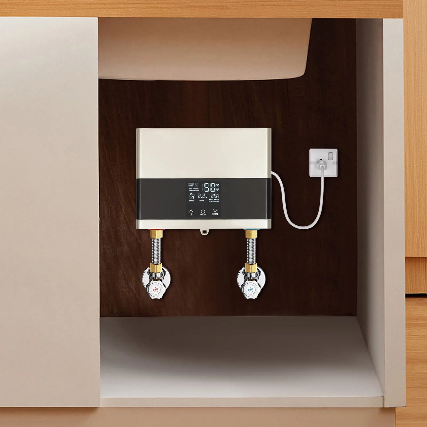 Sweetmile 110V 4000W Mini ABS Instant Water Heater with Remote