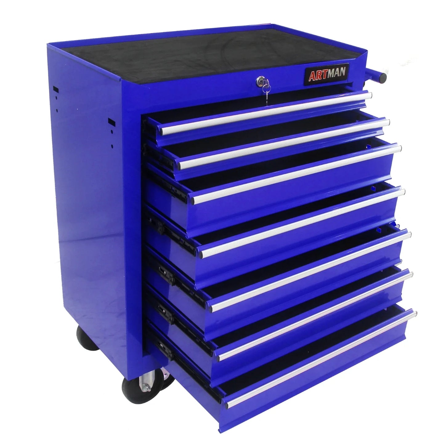 ARTMAN 7 Drawer Rolling Tool Box With Key Lock Organizer