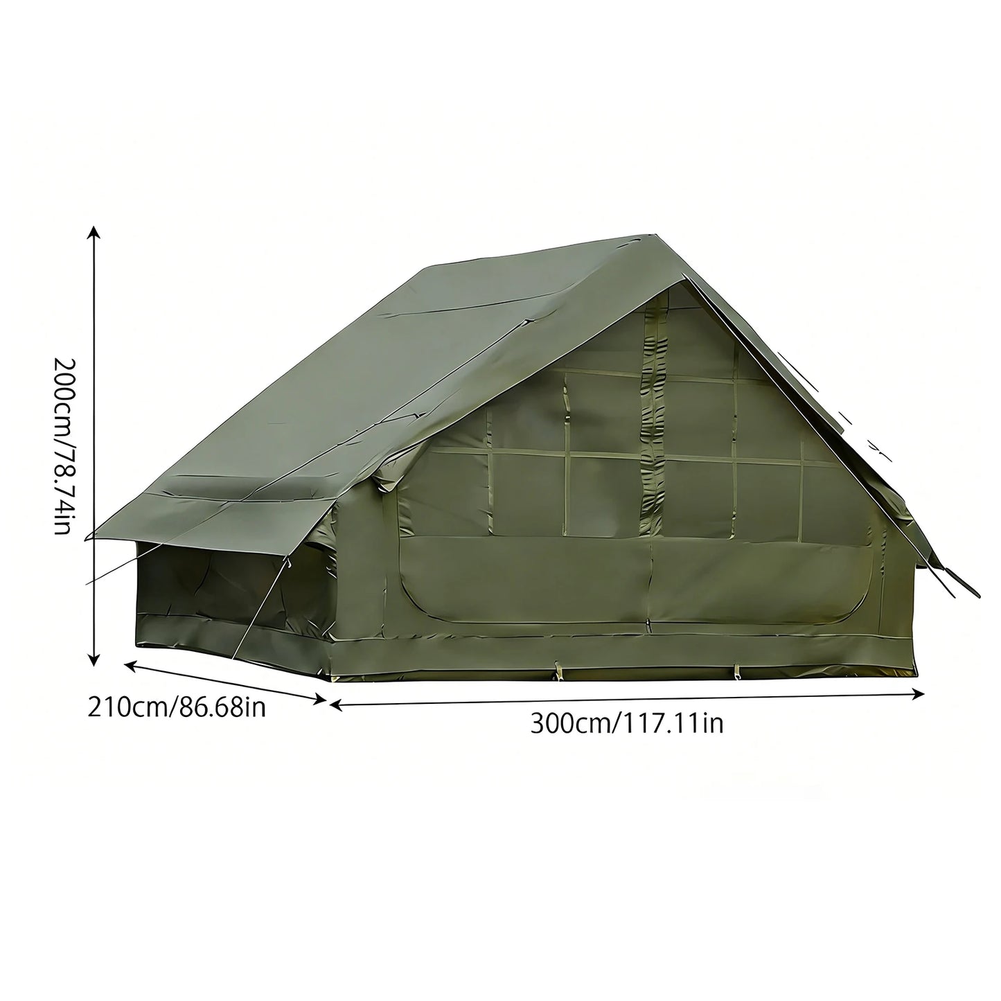 Inflatable Camping Tent With Skylight And Quick Air Flow