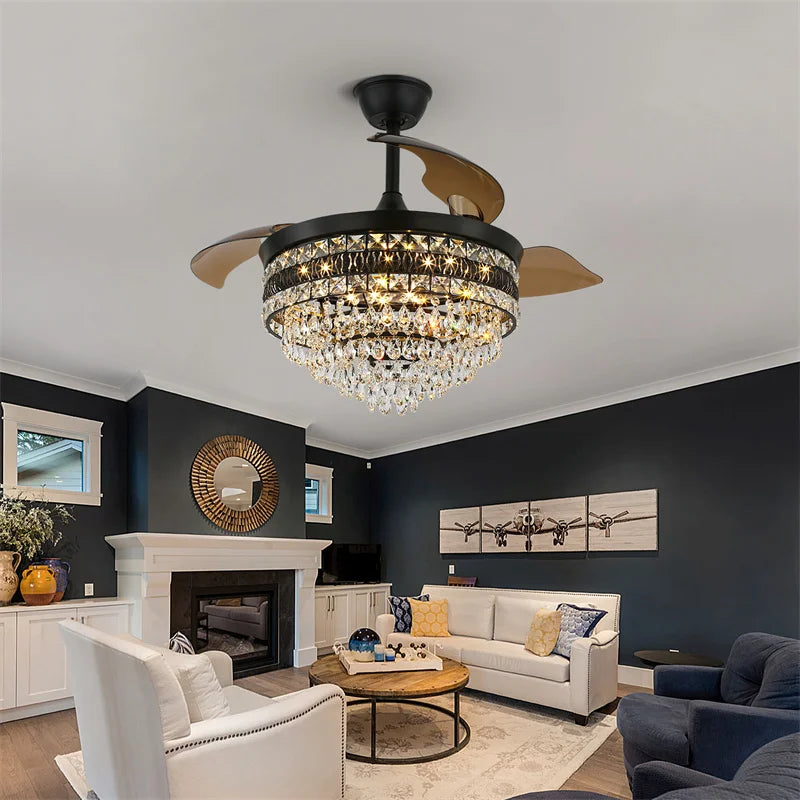 GreeLustr Intelligent LED Ceiling Fan Lights With Remote Control
