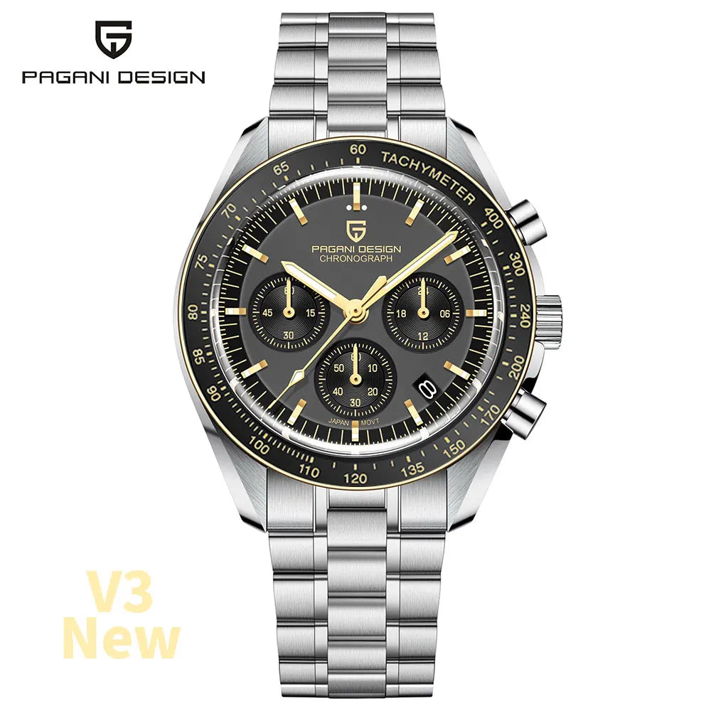 Pagani Design PD1701 Men's Sport Chronograph Quartz Watch 100M