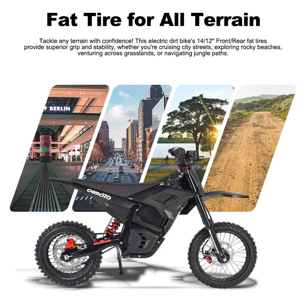 D02 Electric Bicycle 3000W Peak Motor Off Road Bike