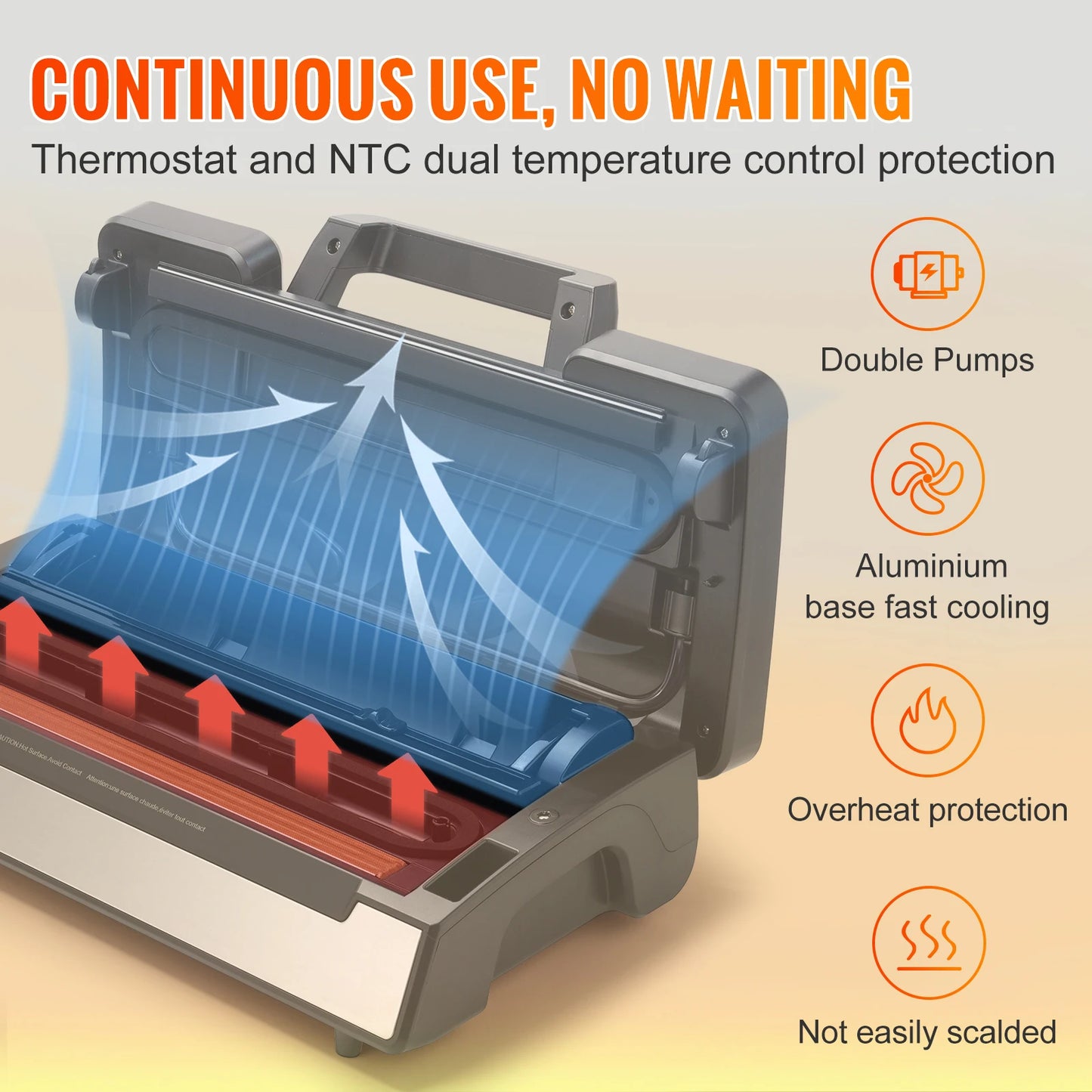 SucceBuy 130W Vacuum Sealer Machine With Free Bags