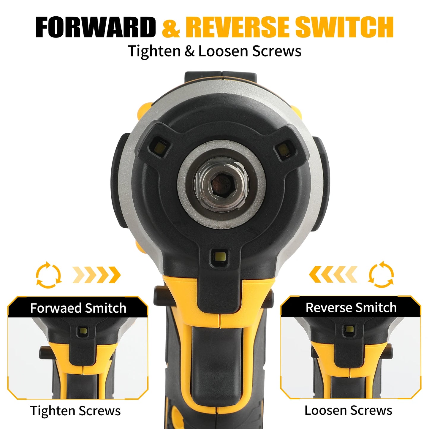 DeWalt DCF850 20V Brushless Impact Driver Quarter Inch Hex 3-Speed