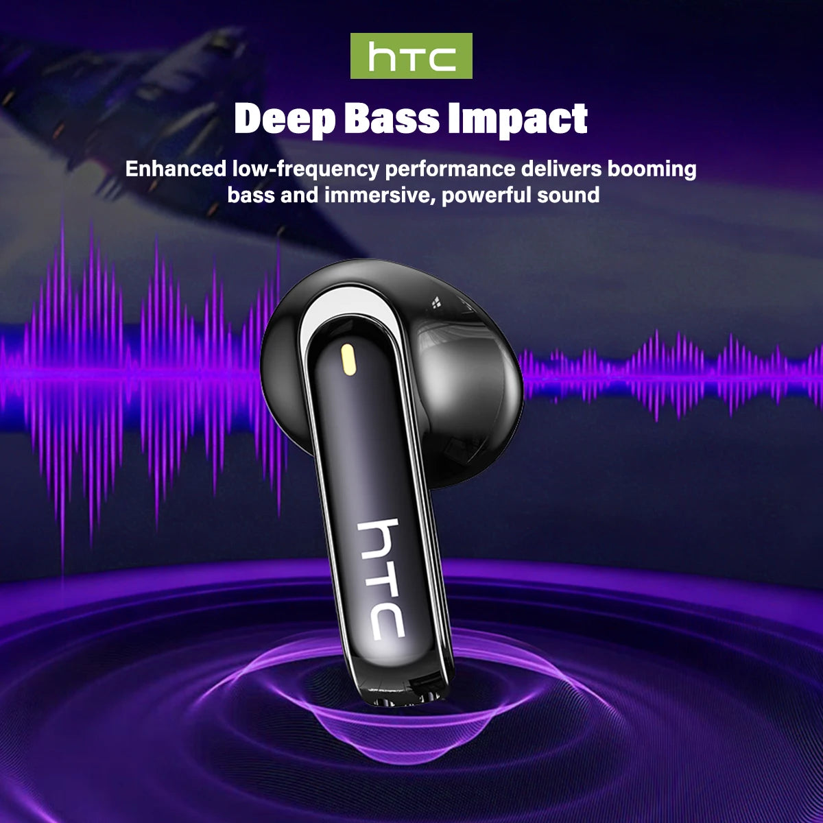 HTC Wireless Headphones NE70 Bluetooth Earphones With AI Translator