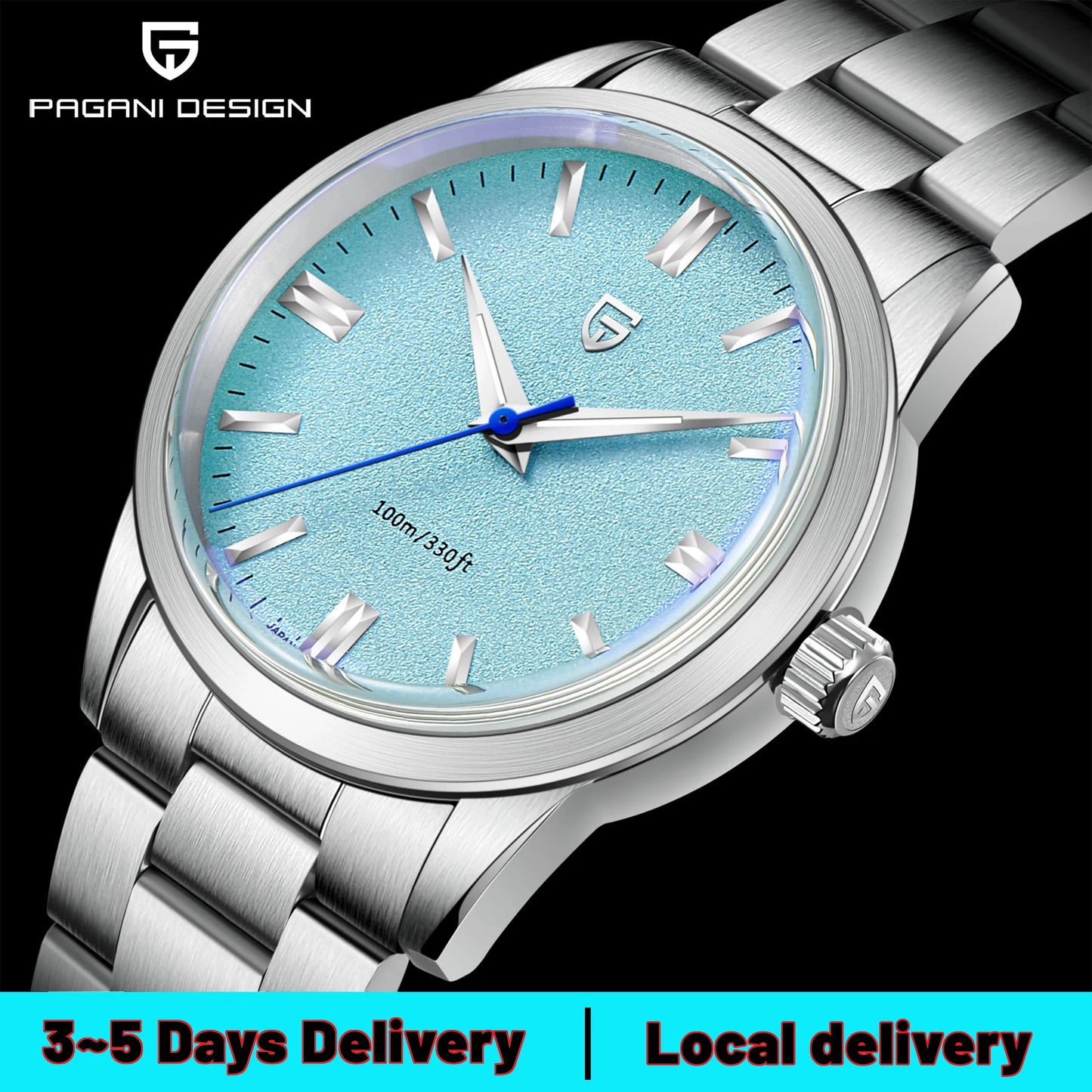 Pagani Design VH31 Men's Quartz Stainless Steel Watch