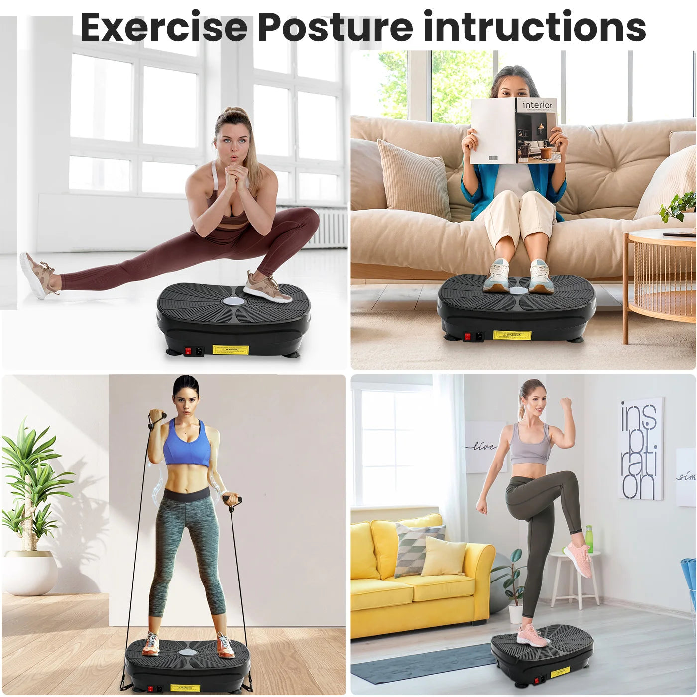 Vibration Plate Exercise Machine For Whole Body Workout And Firming