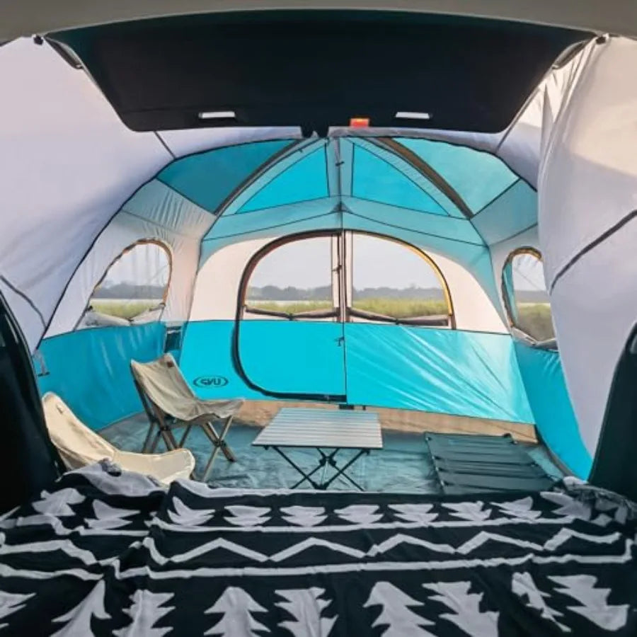 SUV Tent for Camping With Rainfly, Easy Setup Tailgate Shelter