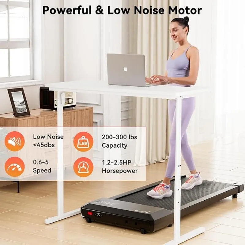 Superun 2-In-1 Home Walking Treadmill With App Control
