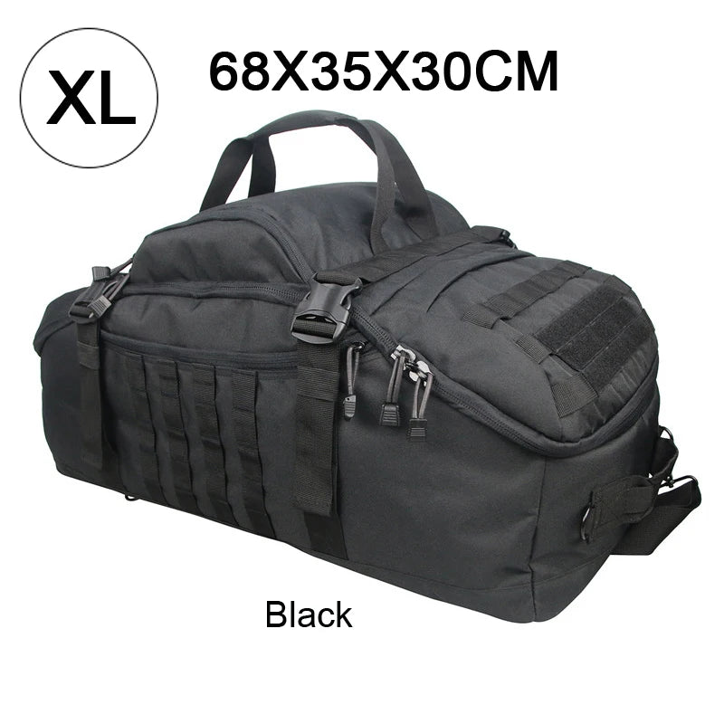 LQARMYCN 3 Way Duffle Bag Backpack Crossbody Travel