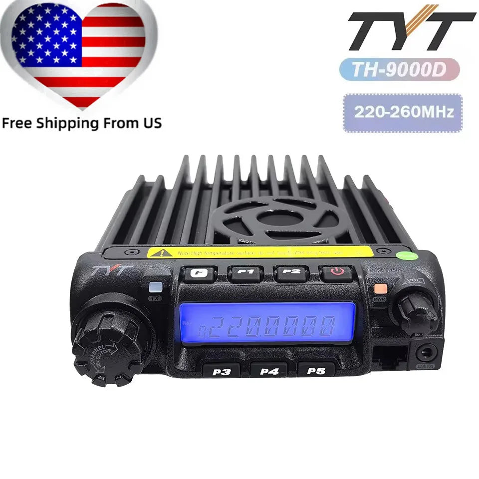 TYT TH-9000D 220-260MHz Mobile Radio Transceiver 50W